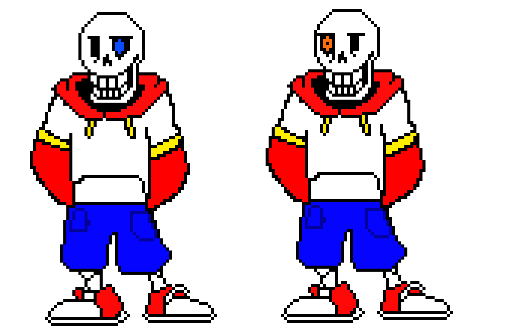 [9664c4] TS!(Team switched)Underswap Papyrus Colored Battle Sprite (flash)