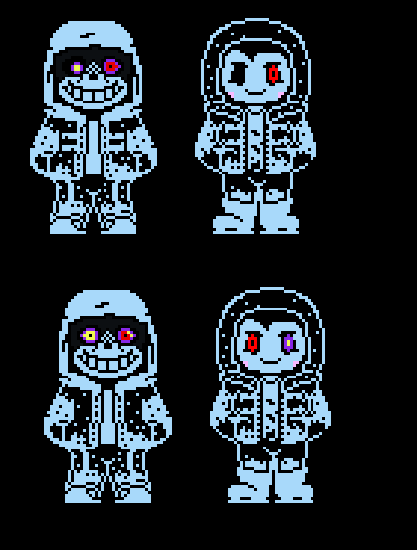 [182111] Outer dust sans and chara sprite