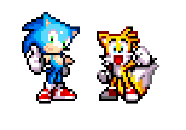 Sonic & Tails Friendship Heart Havoc - Sonic & Tails