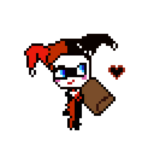 [9664c4] harley quinn pixle art