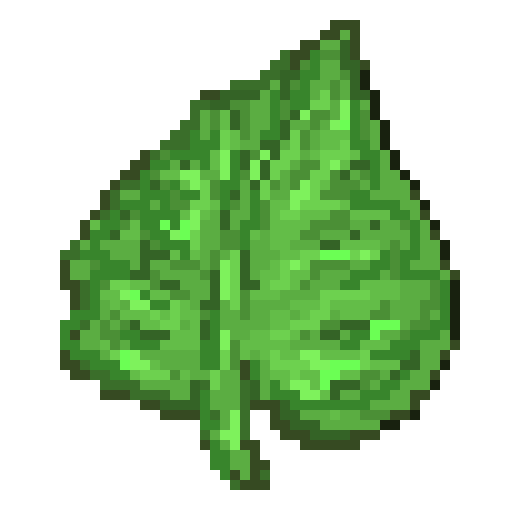 Leaf pixel art