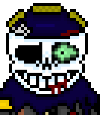 Misttale Sans completed phase 2 sprite sheet