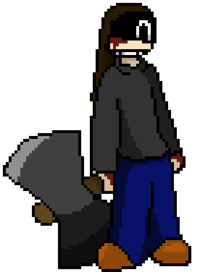 [e22b6a] ". . ." *He's staring blankly at the doppels, then looking at the unknown person blankly (Otherwords known as Dell).*