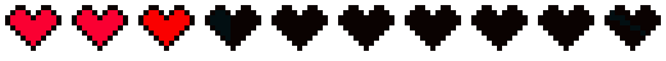 [525ba5] Minecraft health bar. 
