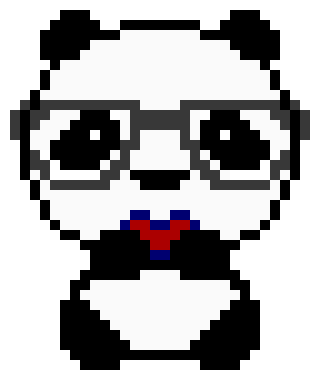 [9664c4] Pixel - Panda(Heart)