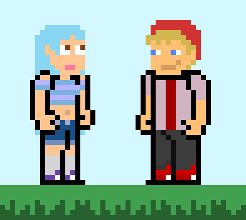 [9664c4] Pixel Girl & Boy