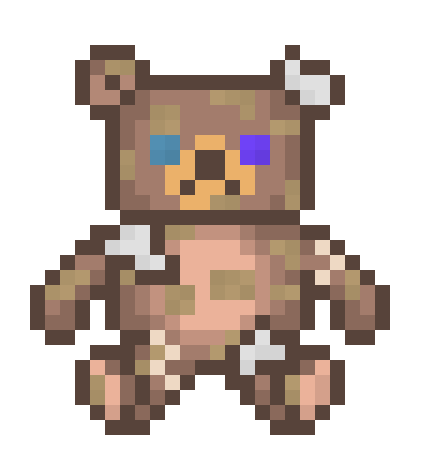 [3c4c66] Mismatched Teddy Bear