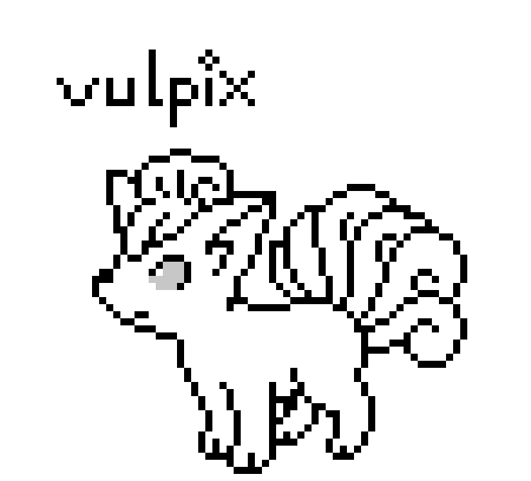 [d0038a] Vulpix Colouring