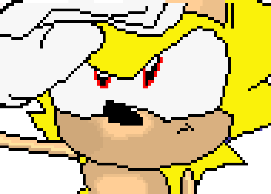 [10304b] Modern Super Sonic CD Pixel Art - Intro 