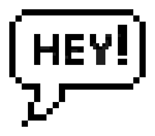 ok pixel speech bubble