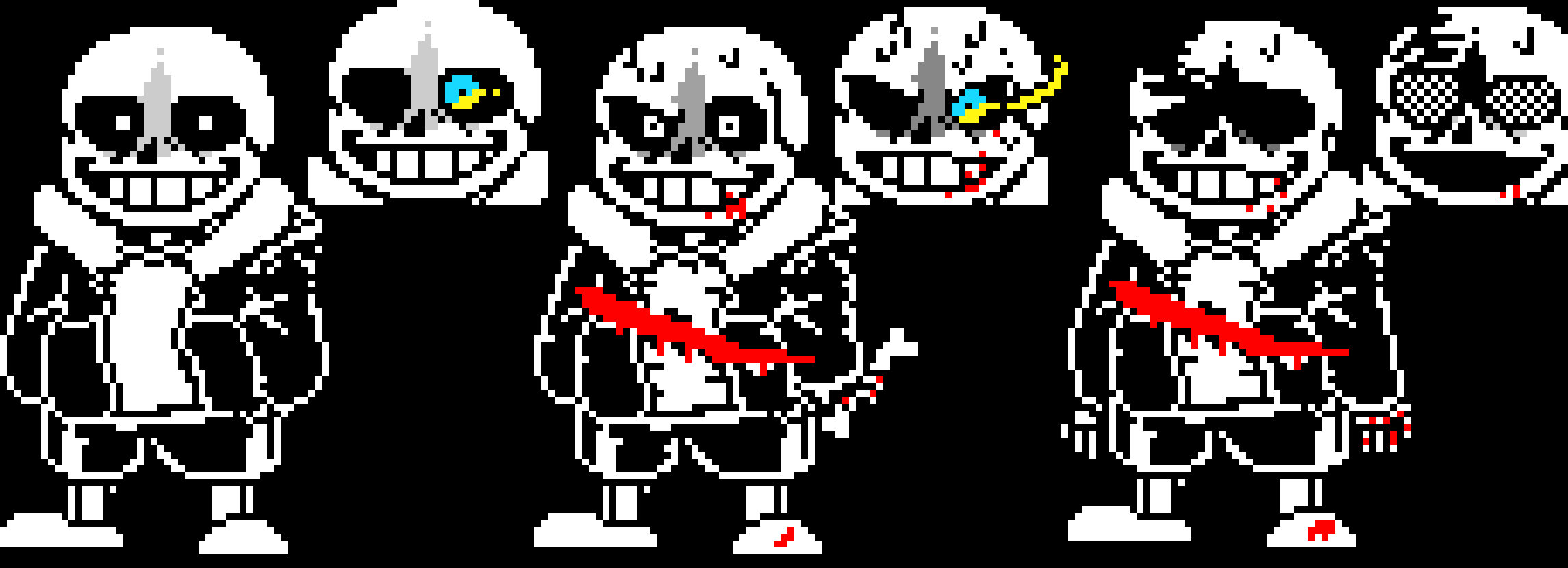 [b0f9f4] Undertale Last breath sprites