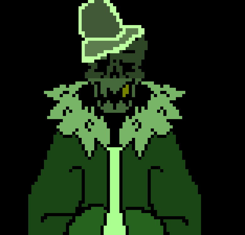 -turns  back time and blocks when chara slashes from behind-