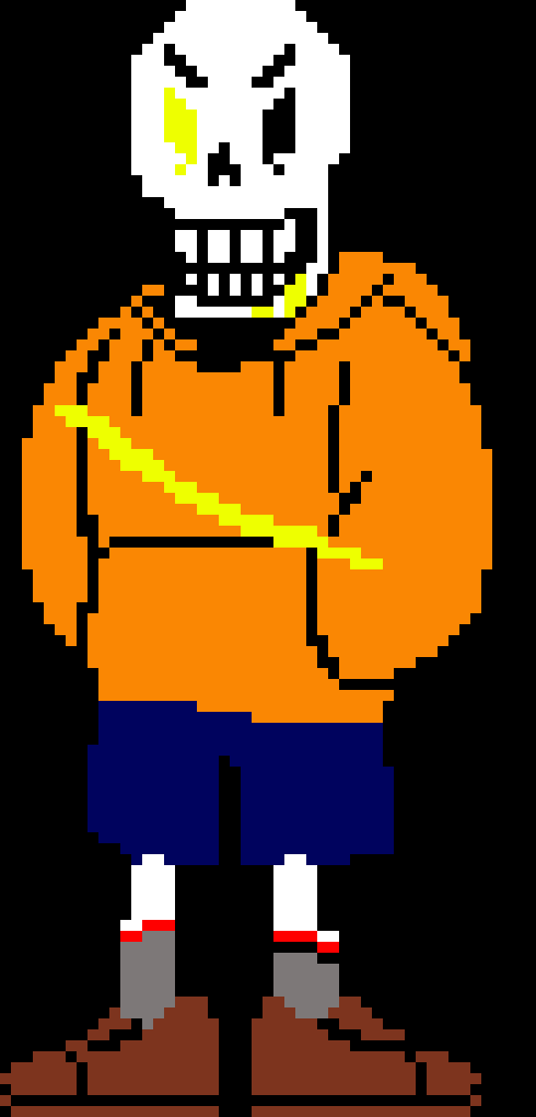 [65530b] Underswap Papyrus Sprite.