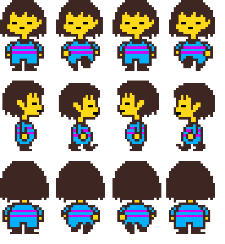 [44077a] Frisk_Walking_SpriteSheet