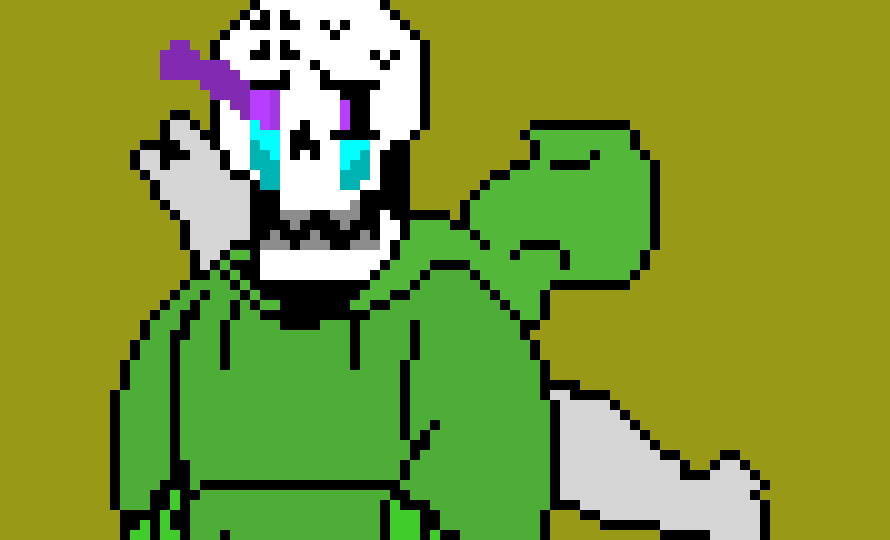 [5db1cb] Underswap Papyrus Sprite.