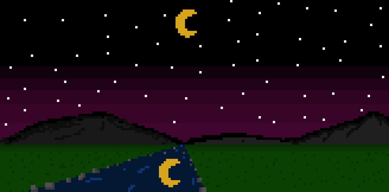 [a458e8] Mountain Moonrise
