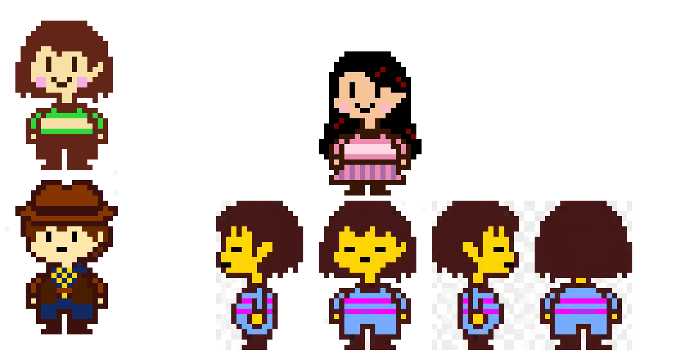 [9cb803] tout le monde sprite Chara Cloves Frisk 