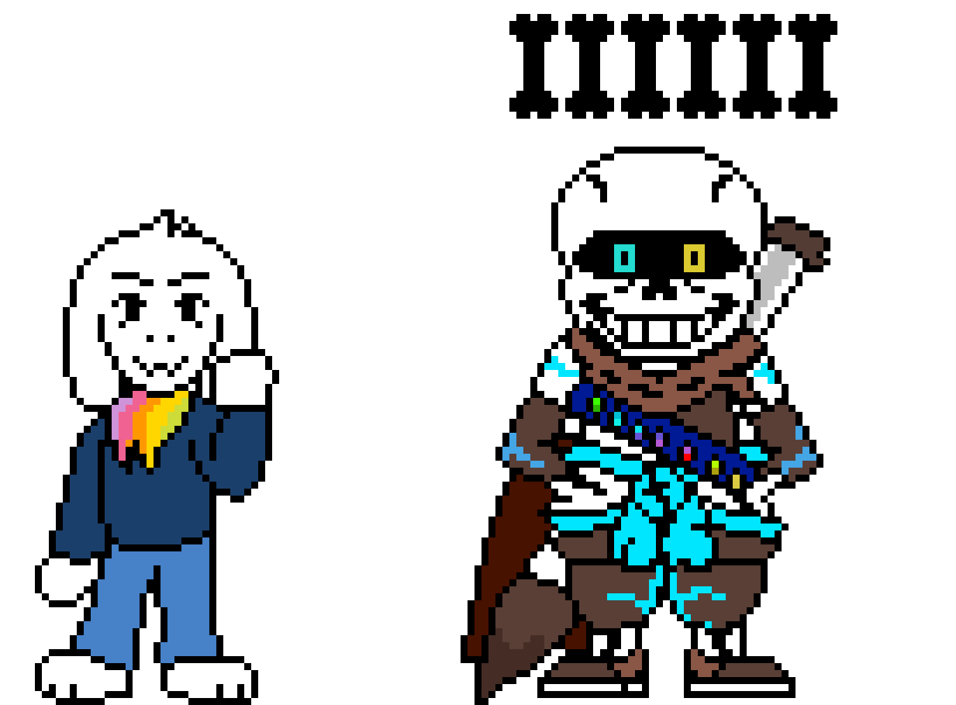 Ink!Sans And SS!Asriel