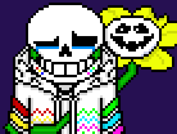 [00fc8a] Flowey: you idiot, stop resisting me *Flowey tightens the vines, crushing Multi's arm* Multi: GHH 