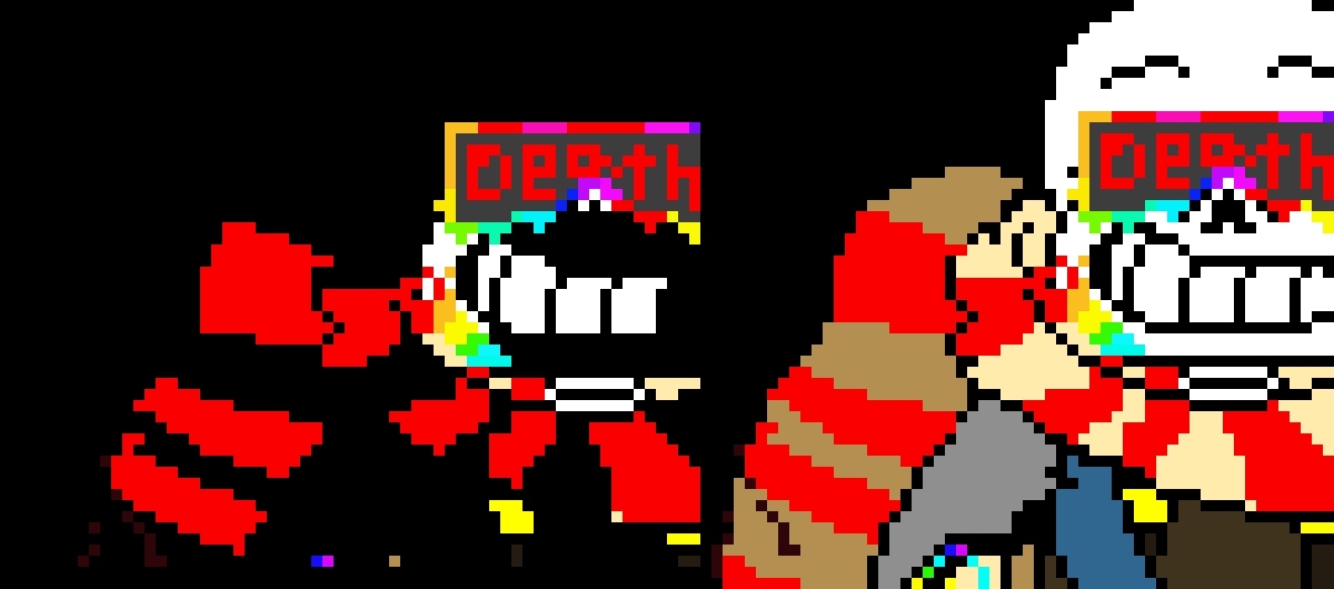 MIRRORED CORRUPTION ( The au has been mixed so many times it became corrupted  - Fresh!Ink sans