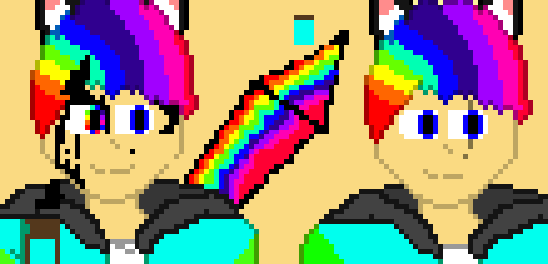 *team attck! ink:shoots different couloured crayones that explode and turn into ink splats* rainbow*shoots chos blasters (gaster blasters mixed with chaos busters)at them and then shoots fire all around non stop*- the!colour time duo*