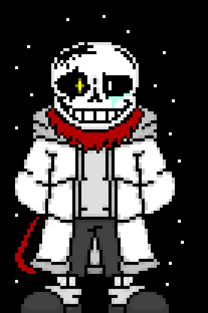 [7b4ce4] remember though ... the sans fight in my au was meant to be sans + alphys + mettaton vs player ... with progressing phase having 1 member died