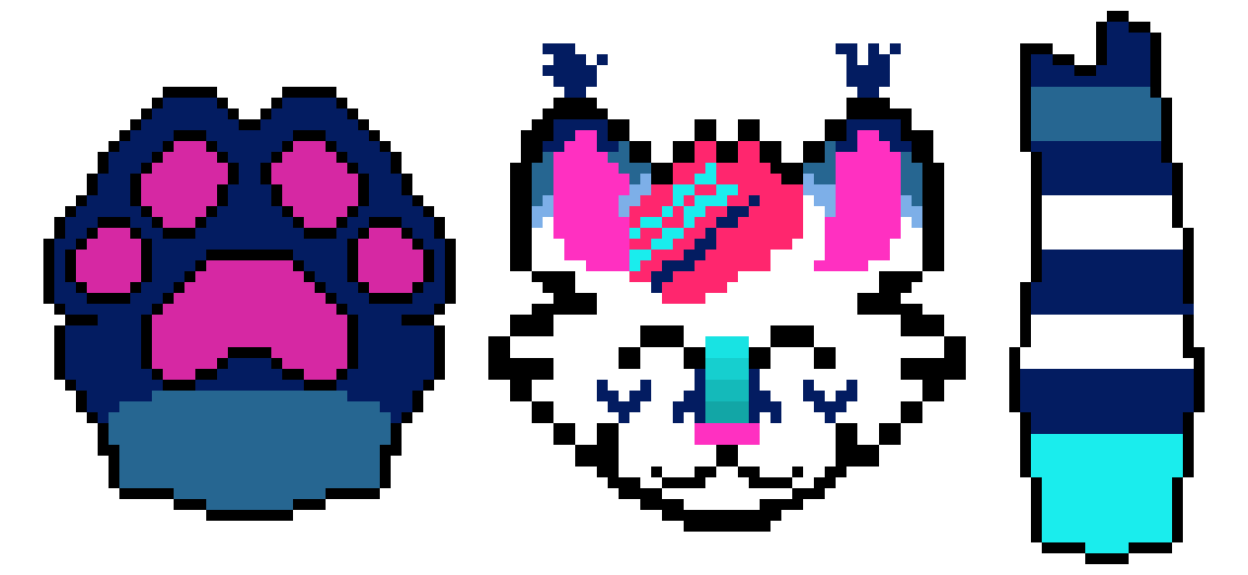 [339f5c] Tail + Paw + Head