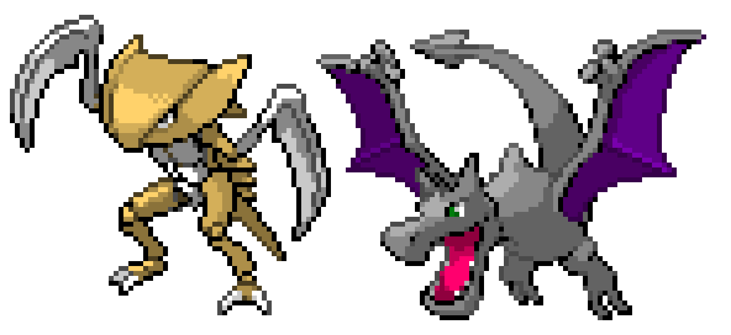 [8ab416] aerodactyl and kabutops