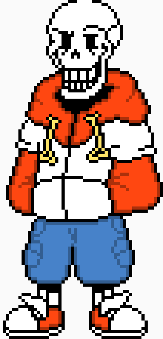 TS! UnderSwap Papyrus Battle Sprite.