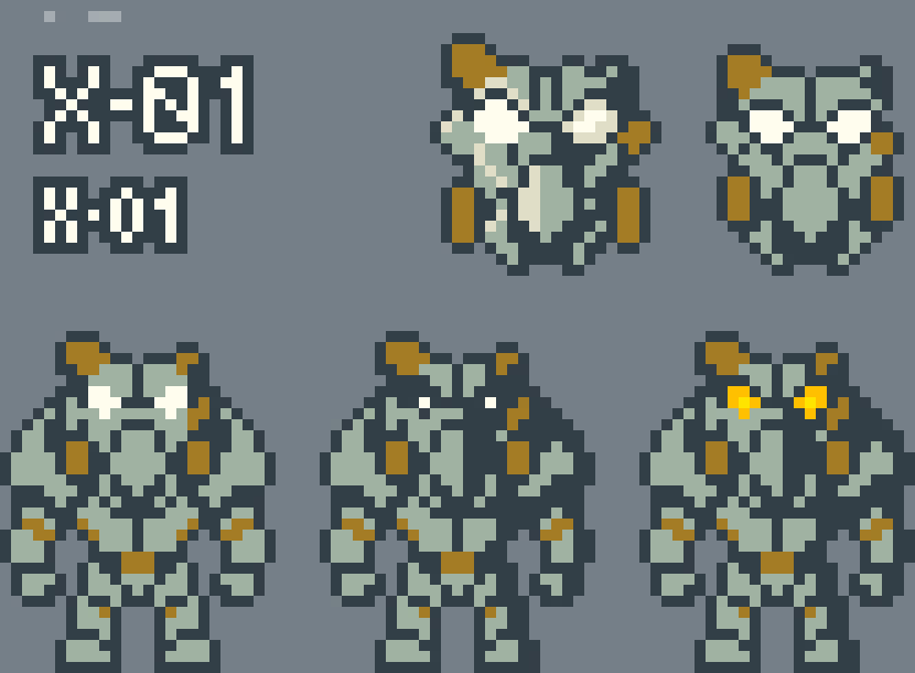 [990543] X-01 Pixel art (Free to use leaving link in DESC)