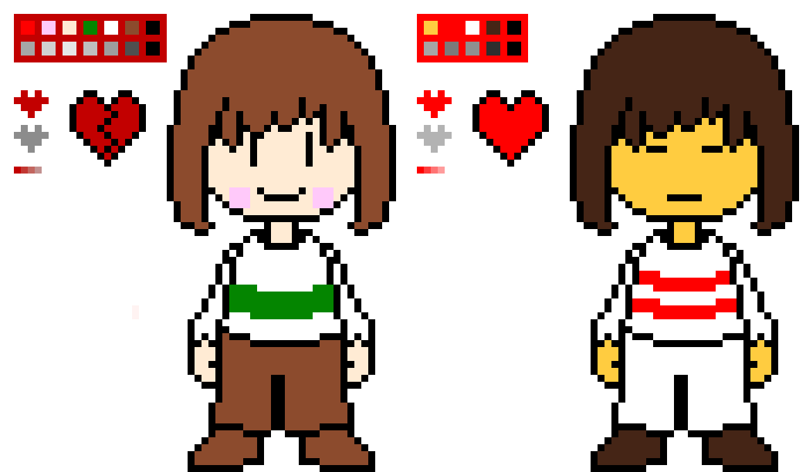 [9664c4] Candytale Chara and Frisk