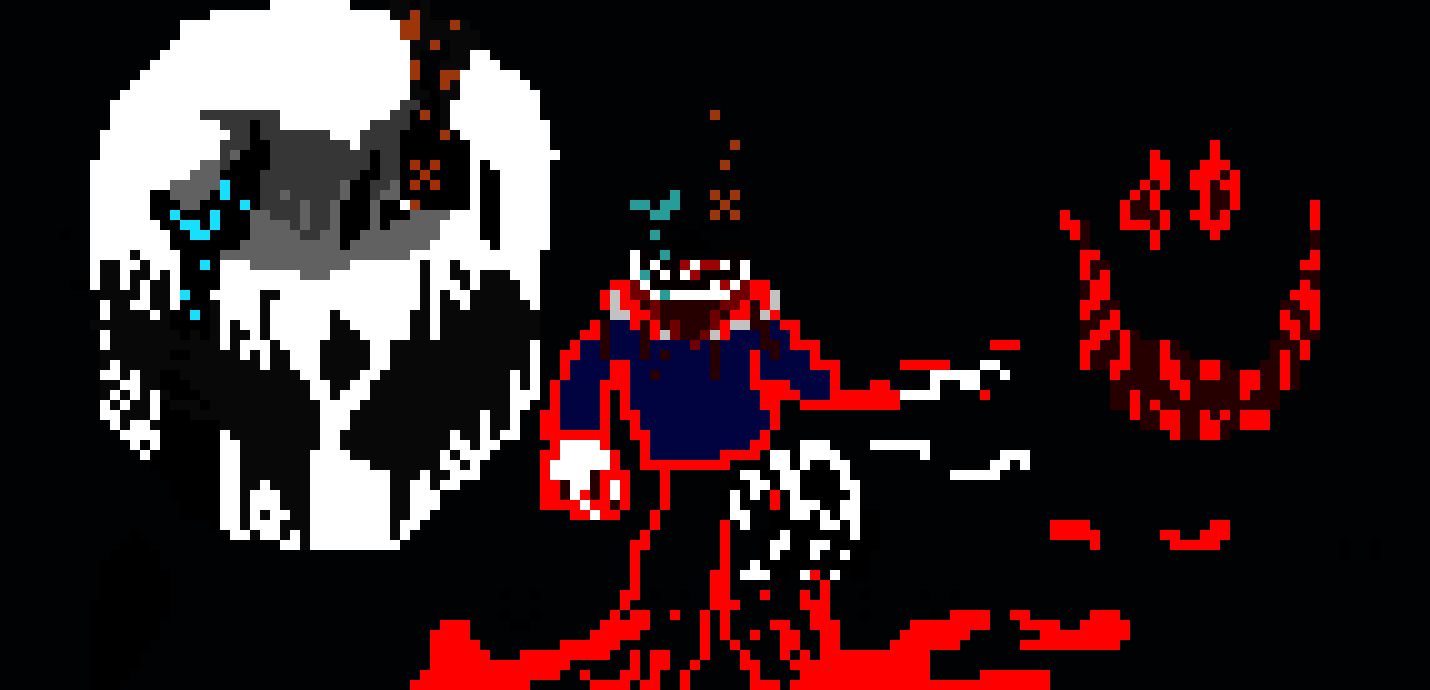 [9cc801] sans is posessed by gaster while chara is trying to kill sans(sans phas 1-20