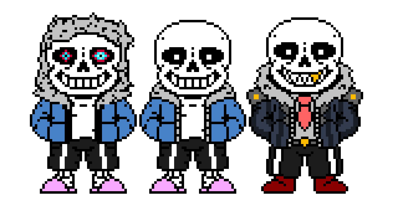 Dusttale sans, Undertale sans and Primus