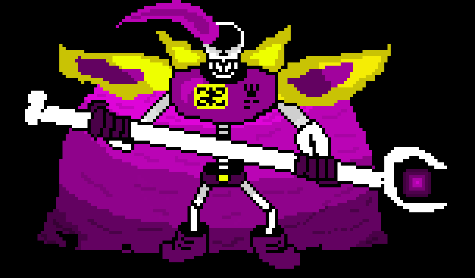 King Void Papyrus Battle Sprite (Remastered)