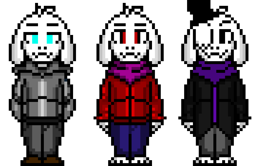 CV, Warrior, and Ro as Asriel (Hyperdeath trio?)