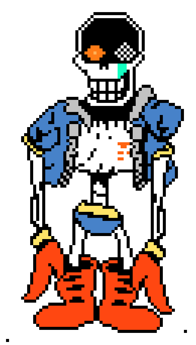Disbelief Papyrus Phase 4 Battle Sprite.