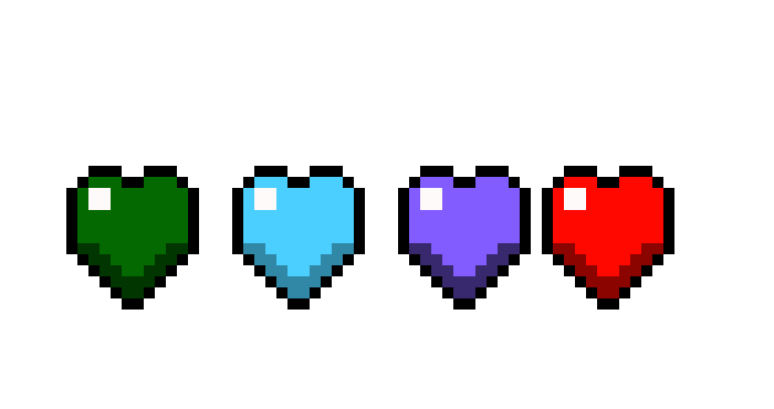 [9664c4] legends of zelda four swords hearts