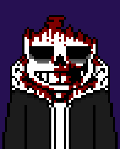 [b63bdb] *makes a blaster to block but it starts to crack* damn it, he's gonna kill me at this rate. I need a new plan