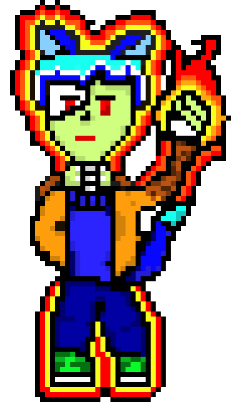 hey gunther... if it isnt a problem... can you shade my shoes and my lower pants getting burned on sprite 3?