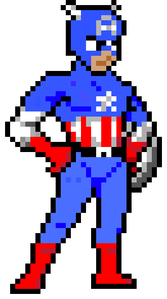 [9664c4] Captain America PXL