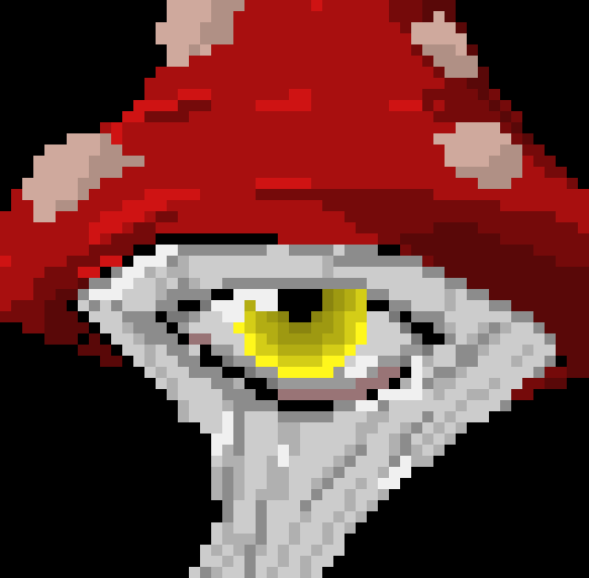 [9e37c2] hes loosely based off the fly agaric mushroom