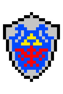 Hylian Shield Pixel Art