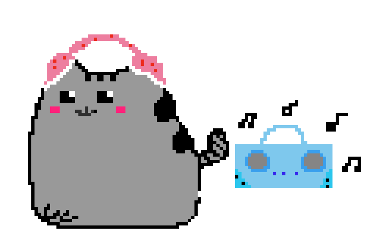[9664c4] Pusheen pixel art 2