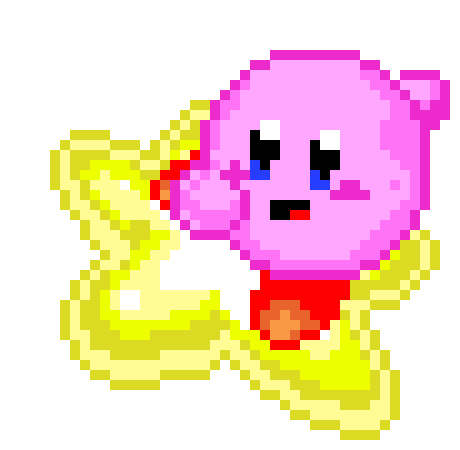 [79ca47] Kirby on warp Star
