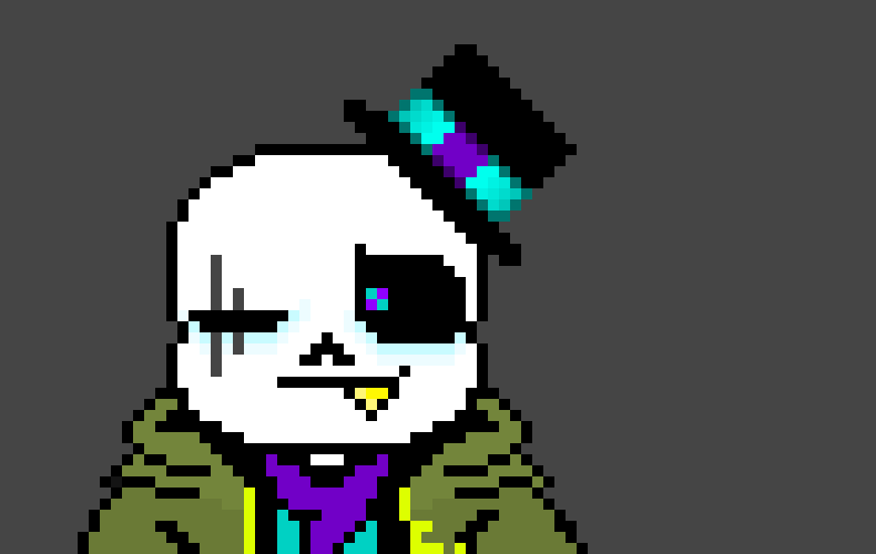 can someone put the hood of this sprite up?(i don't want dusttale i just want the hood up thats all)
