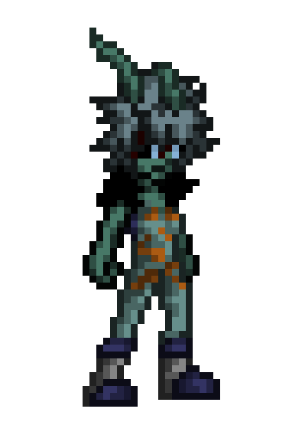 [6c26bc] Skarlai Frostaila - MHA Villain OC Idle Sprite