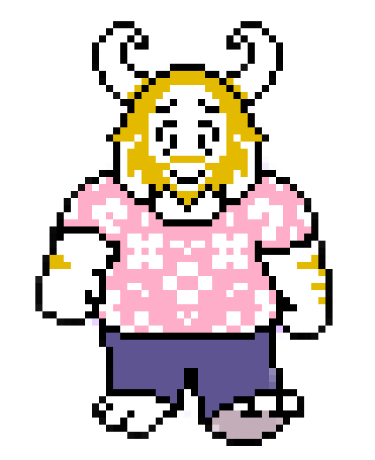 [9afd85] Asgore pink sprite f2