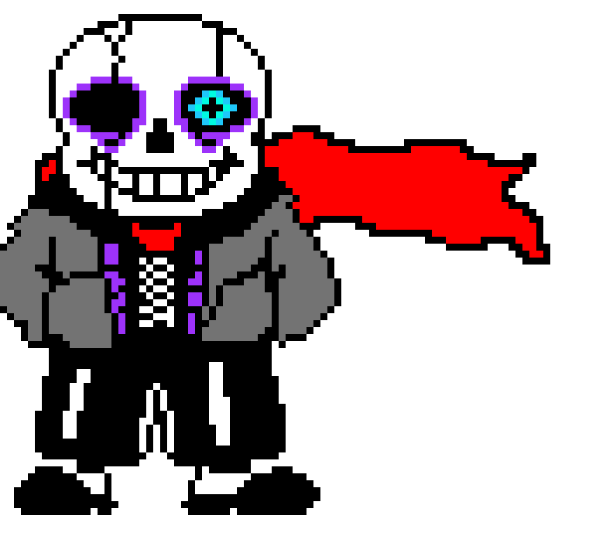 [9664c4] Blank Template (Model: Sans Sprite- Bad Time Eye)