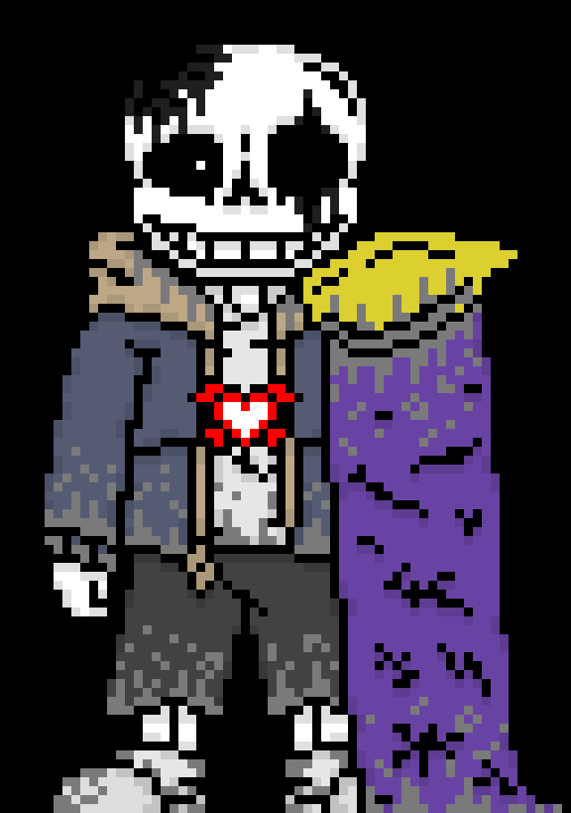 [57dac4] yes, you would notice his clothing looks more Sans like, thats to represent he is the one in control, he also likes to guilt trip ALOT, its his way of murdering, he guilt trips them then when they are at their lowest (mentally) he strikes them down
