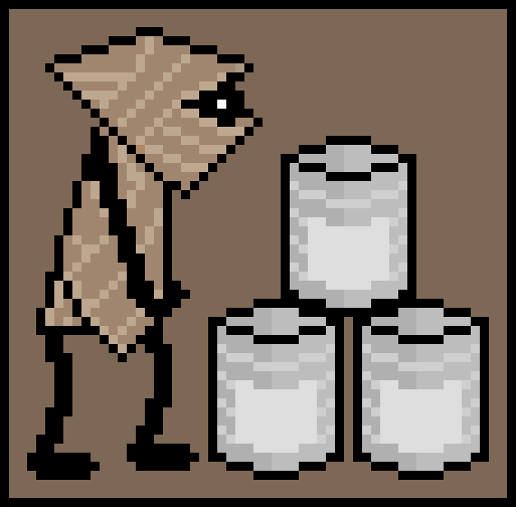 The Mayor With His Cans
